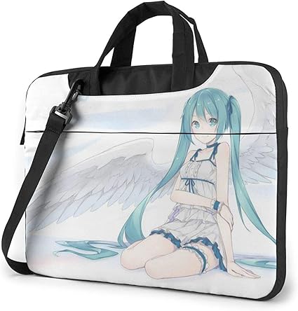 Amazon 初音ミク 個性ファッション ノートパソコンバッグ 軽量 多機能 衝撃吸収 ノートパソコンバッグ 男女兼用 出張 旅行 コンピュータ バッグ ビジネス手提げカバン None Brand Pcバッグ ケース スリーブ 通販