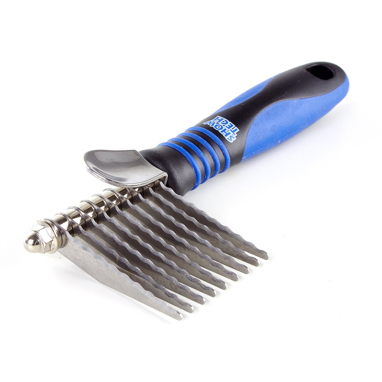 Detangler with 9 blades, approx. 5 cm long.