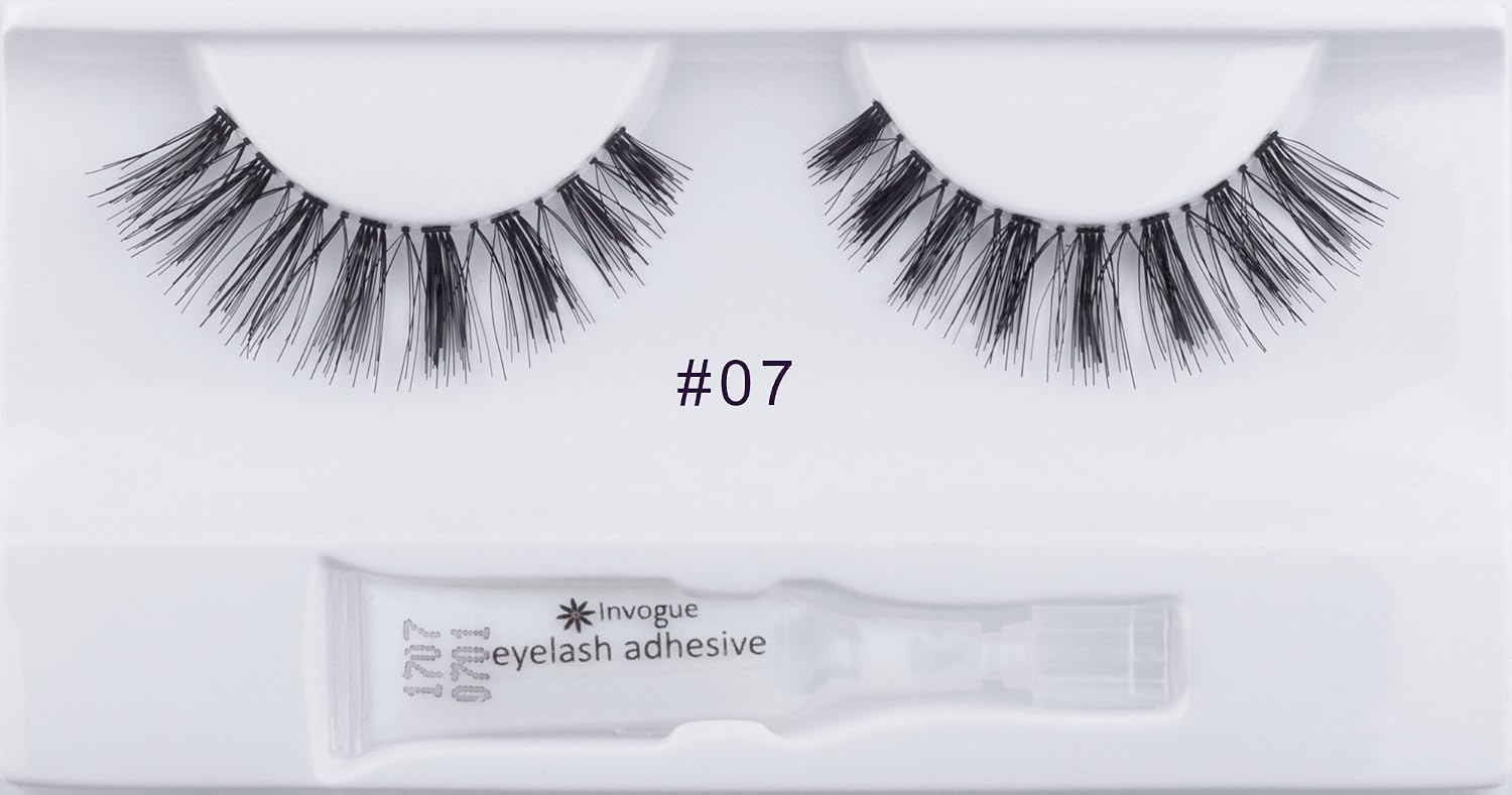 Invogue Volumise False Eyelashes #7, Black, 2 count (Pack of 1) - Image 3