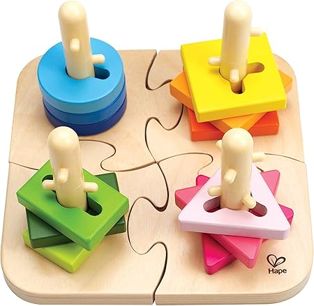 Amazon | Hape - Creative Peg Puzzle [並 