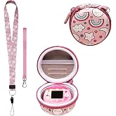 LTGEM Case Compatible with Tamagotchi Pix/Tamagotchi Original/Tamagotchi Nano x/Tamagotchi Hello Kitty/Tamagotchi Uni, Protective Carrying Electronic Pets Case with Lanyard Neck Strap (Multicolored)