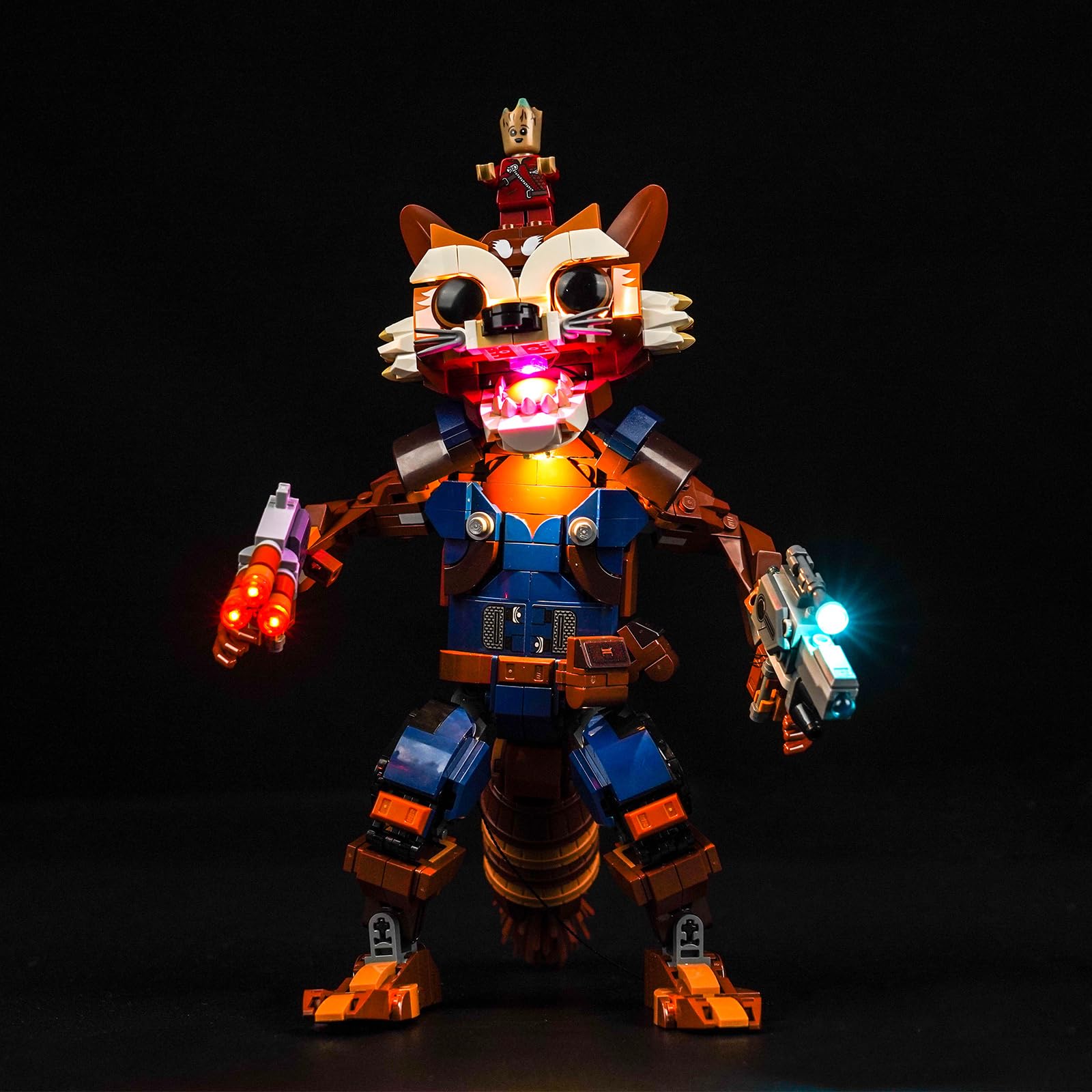 LocoLee Light Kit for Lego Rocket & Baby Groot, Lighting Set for Lego 76282 Marvel Rocket & Baby Groot - Not Include Models, Just Light Kit (Standard Version) โ image 1