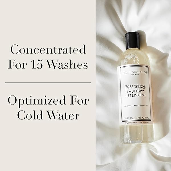 THE LAUNDRESS NO. 723 LAUNDRY DETERGENT, ROSE INSPIRED SCENT, CONCENTRATED LAUNDRY DETERGENT LIQUID, TOUGH ON STAINS, NO. 723 SCENT, 16 OZ.
