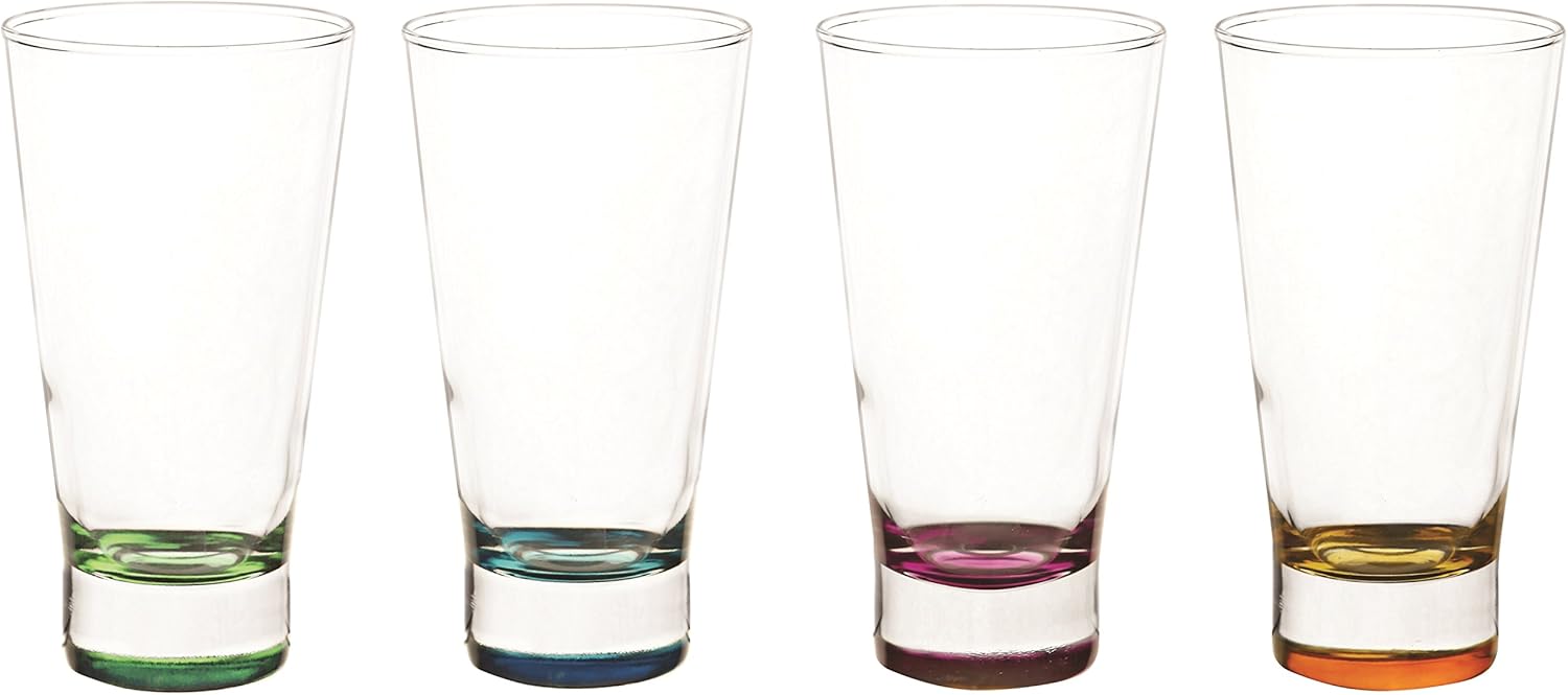 Circleware Inspire Glass Drinking Glasses Set, 13.5 Ounce