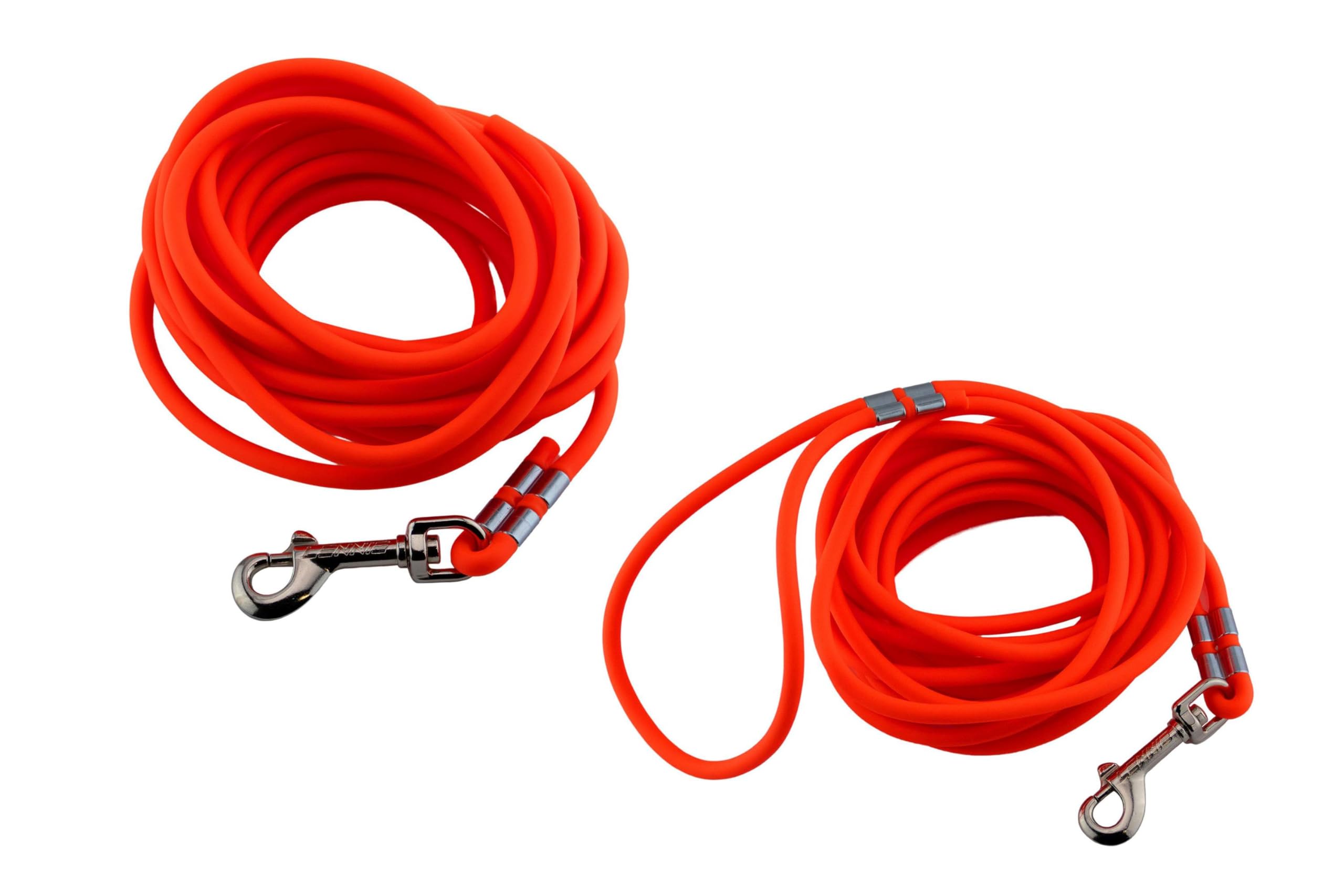 EasyCare Recall Lead 6 mm, Round Neon Orange (Waterproof and Easy-Care with PVC Coating)