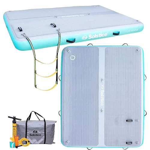 Dog Raft Solstice Solstice Original Floating Inflatable Luxe Dock Platform 10 X 8 FT ...