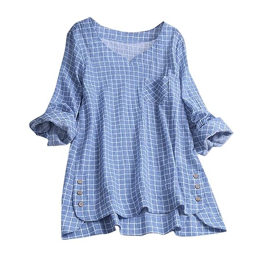 Zegeey Damen Kurzarm Oberteil T-Shirt Rundhals Ausschnitt Baumwolle Und Leinen Cat Drucken Asymmetrischer Saum Lose LäSsige B