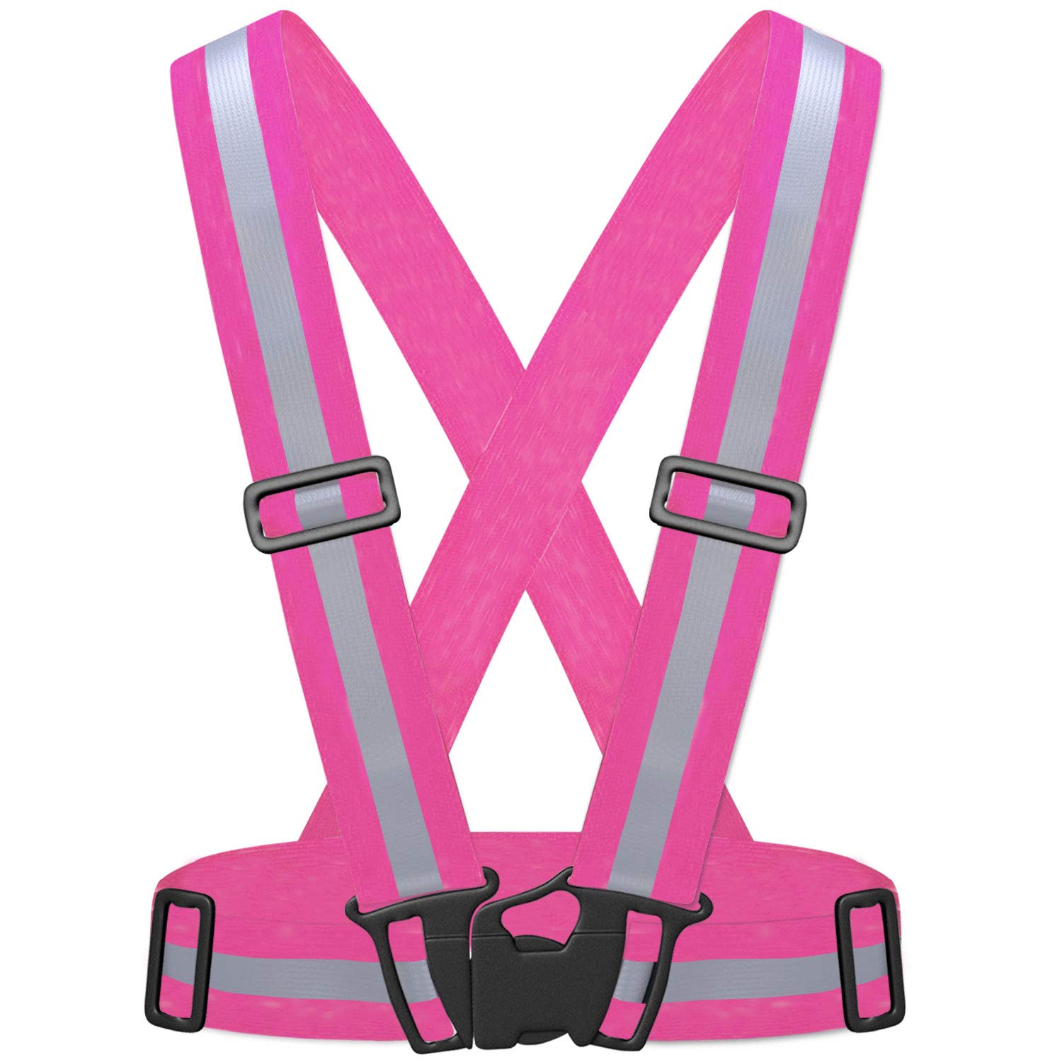 55 Sport High Visibility Adult & Junior Reflective Safety Vest - Pink - XL