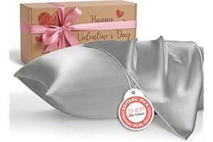 Bedsure Satin Pillow Case Queen Size 2 Pack, Similar to Silk Pillow Cases, Silky Pillowcase Covers with Envelope Closure, Roo