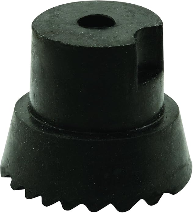 Prime-Line Products MP4557 Door Holder Tip, 1 in. x 3/4 in, Rubber, Black, Includes Fastener, Pack of 10