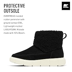 SOREL EXPLORER III SLIP-ON COZY WP - Black, Chalk