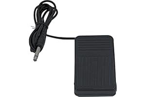 KINGWEI Foot Pedal,Foot Pedal Switch Power Supply Pedal Control with Clip Cord for Machine,Square-Plastic