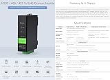 Waveshare RS232 485 422 to RJ45 Ethernet Module PoE TCP IP Serial Gateway view 2