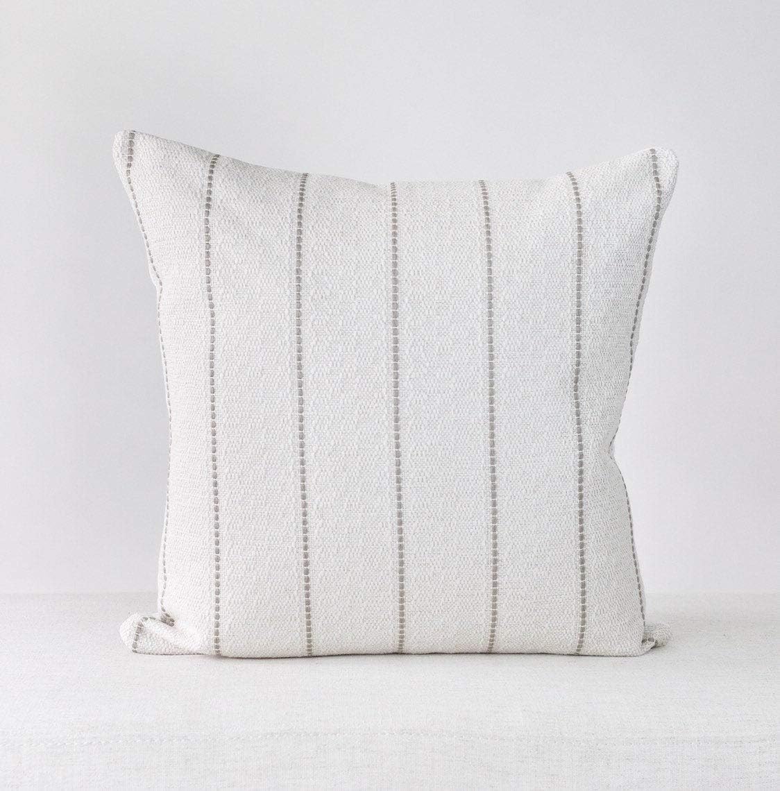 N/ A Grey and Nude Pillow Cover 18x18 Modern Farmhouse