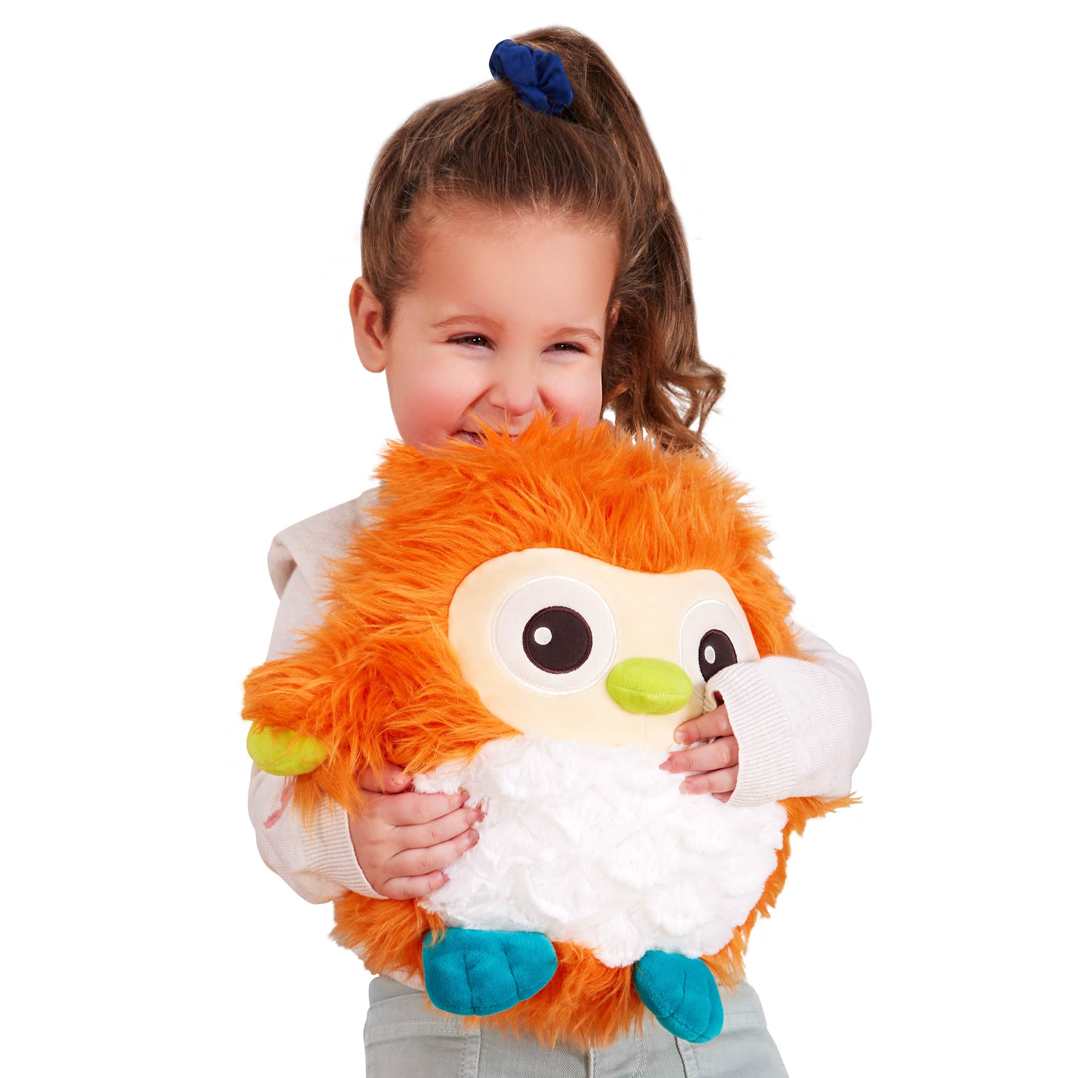 B. toys – Fluffy Plush Owl– Stuffed Animal – Soft & Colorful Toy – Toys for Baby, Toddler, Kids – Fluffy Funkies – 0+ Months