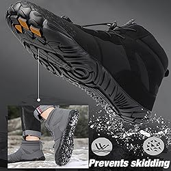 Dinint Barefoot Shoes Men Women Wide Toe Box Winter