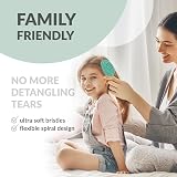 marQus Detangling Hair Brush Bio-friendly No-Pull No-Pain Aqua view 4