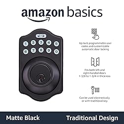 Amazon Basics Electronic Keypad Deadbolt Door Lock