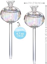 NiHome Iridescent Glass Cactus Self Watering Globes 2-Pack 4.7OZ 140 ML view 7