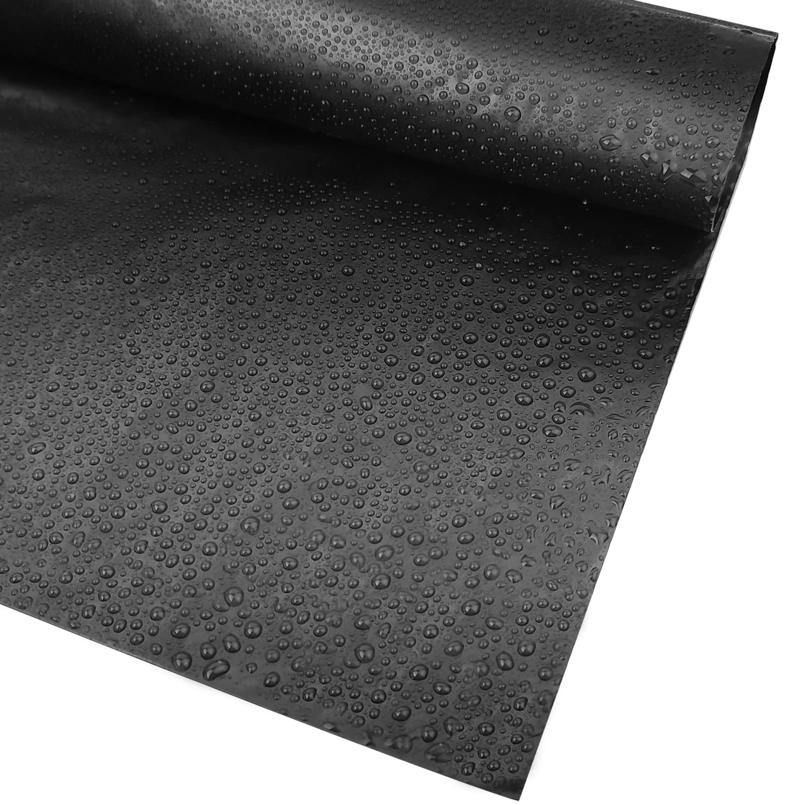WARM&LOVE 2m x 3m Pond Liners Cut Black HDPE UV and Weather Resistant Swimming Pool Film Tarpaulin Black for Fish Ponds, Fountains, Water Garden and Waterfall Thickness 0.1mm