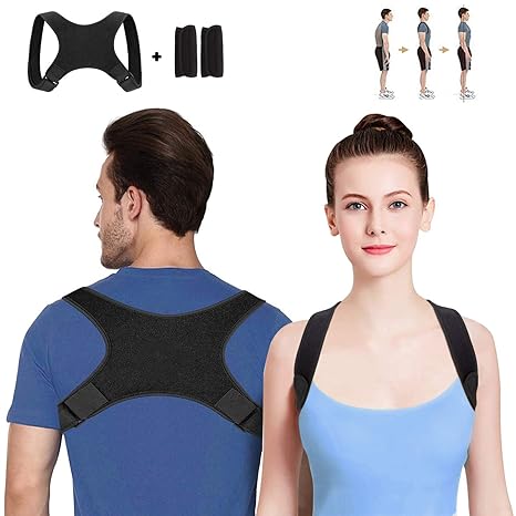 WOTEK Geradehalter zur Haltungskorrektur Rückenstütze Rückenbandage Haltungstrainer Haltungskorrektur Rücken Damen und Herren