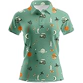 Womens Golf Shirt Funny Golf Shirts for Woman Short Sleeve Shirts for Tennis