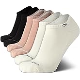 Calvin Klein Mens No Show Socks - 6 Pack Soft Cotton Blend Cushioned Athletic Low Cut Socks for Men for Sports and Running