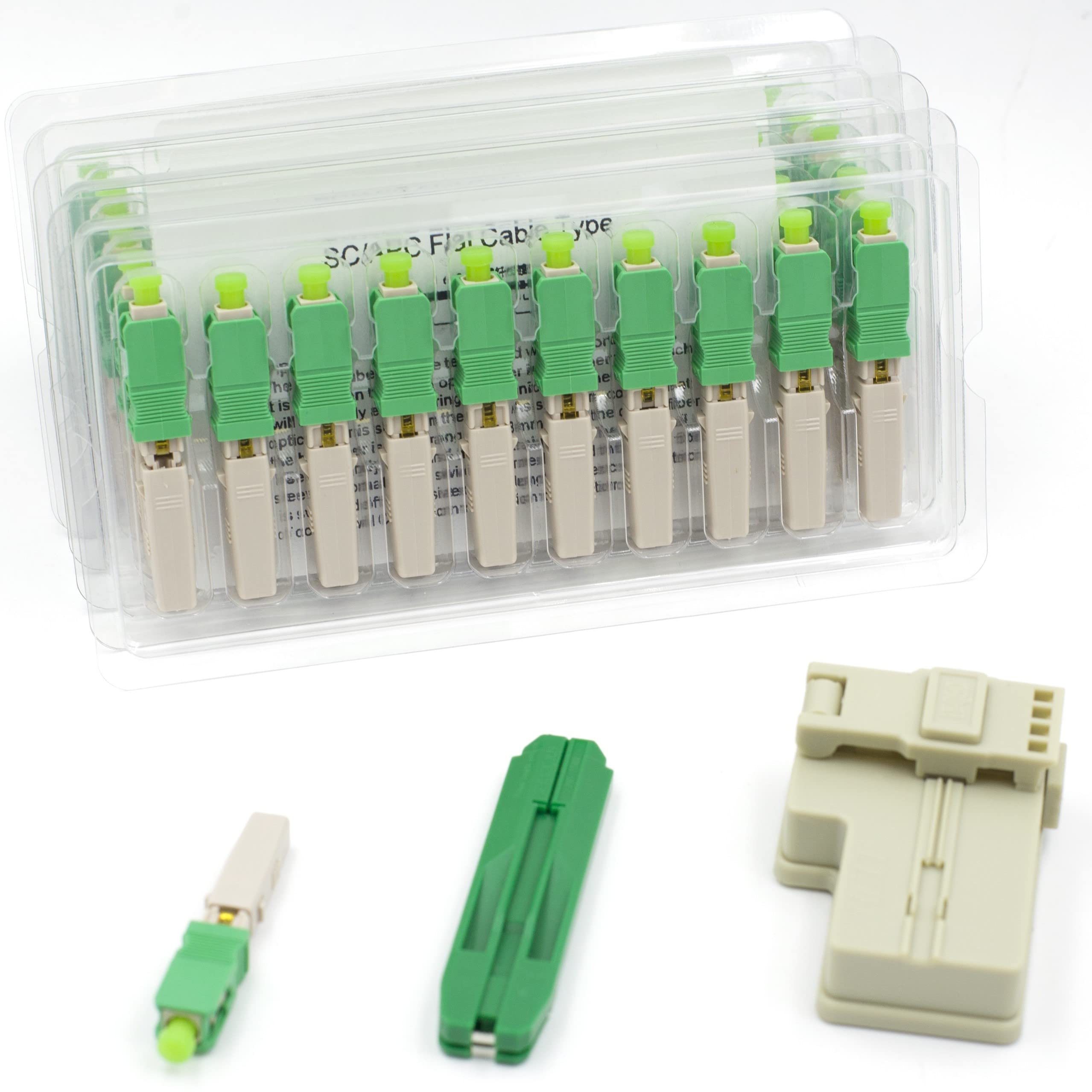 100pcs SC APC Fiber Optic Quick Connector with