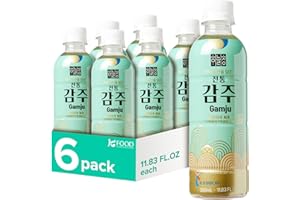 K FOOD KOREAN FOOD Korean Food Haneulcheong Gamju, Korean Sikhye, Traditional Grain Free Sweet Rice Drink, 11.83 fl oz Bottles (Pack of 6), 식혜, 감주