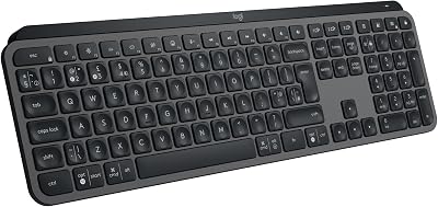Logitech MX Keys S Graphite Wireless Keyboard Bluetooth Backlit Programmable