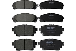 SIPAUTEC-8pcs Front & Rear Ceramic Brake Pads Compatible With 2020-2023 Toyota Highlander All models ZZX910710
