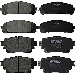 SIPAUTEC-8pcs Front & Rear Ceramic Brake Pads