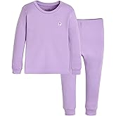 moimoln 6M-8Y Modal Cotton Solid Soft Breathable Baby Toddler Boys Girls Snug fit Pjs Long Sleeve Pajamas Set Sleepwear Daily