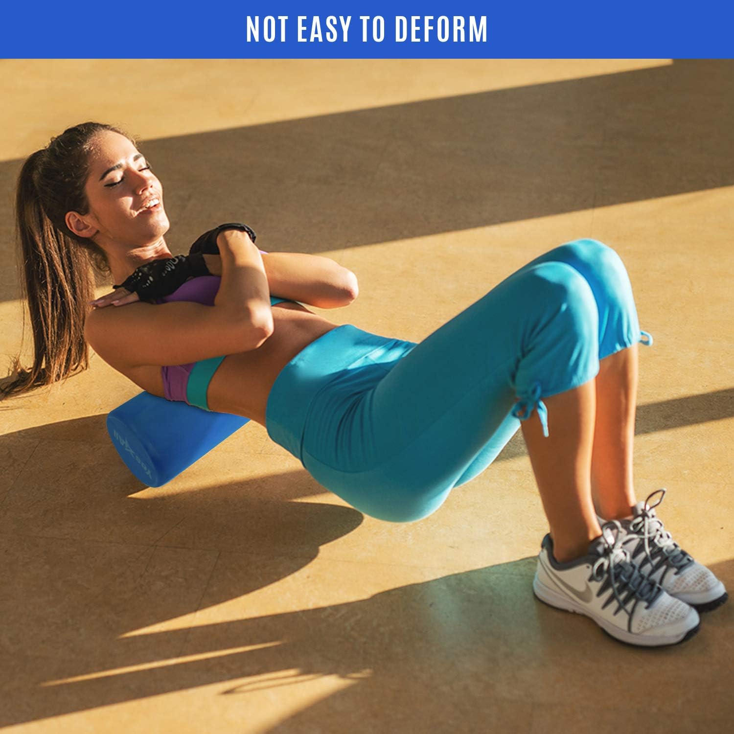 Yes4All 18 Inch EVA Foam Roller/Back Roller – High Density Foam Rollers, Foam Roller for Physical Therapy & Exercise (Blue) : Sports & Outdoors