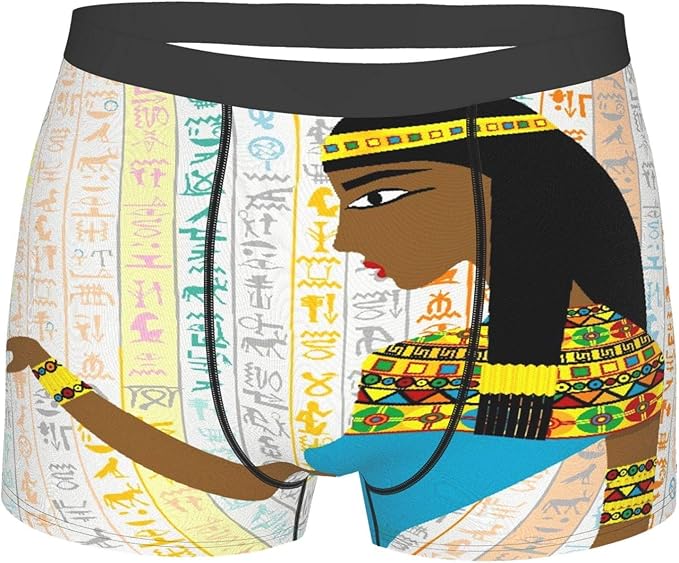 Men's Underwear, Ancient Egyptian Woman Over A Background With Egyptian