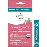 Earth Mama - Organic LactaHYDRATE Hydration Drink Mix - 3.35 oz | Certified Organic Electrolyte Drink with Herbs, Used to Help Support Breastmilk Supply for Breastfeeding &amp; Pumping Moms