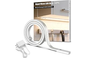 Hand Wave Under Cabinet Lighting, 40-inch 1090 Lumens LED Strip Light, CRI 90+ High Color Rendering, 5 Color Temperatures, Pl