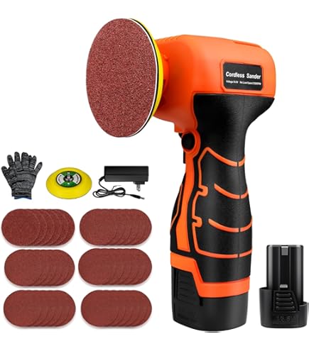 Shinano SI-2008EX Single Action Sander Mini, 2.0 inches (50