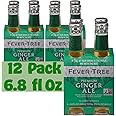 Fever-Tree Ginger Ale Premium Cocktail Mixer 6.8 fl oz Glass Bottles 12 Pack