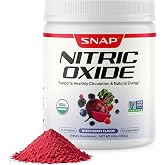 Snap Supplements USDA Organic Beet Root Powder, Mixed Berry, 30 Servings | Nitric Oxide Supplements for Men &amp; Women, Beet Supplement Supports Healthy Circulation, Caffeine-Free Energy, 30-Day Supply