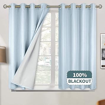 Amazon Com Bgment 100 Blackout Curtains For Bedroom Grommet