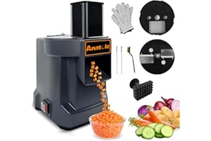 Anatole Electric Vegetable Dicer Slicer Commercial Food Processor Multifunctional Veggie Chopper Professional Heavy Duty Frui