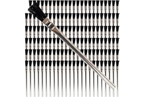 Pro Grade - Acid Brushes - 144 Count 3/8" Boar Hair Acid Flux Brushes