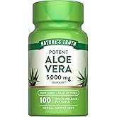 Nature's Truth Aloe Vera Softgels | 100 Count | Non-GMO and Gluten Free Supplement
