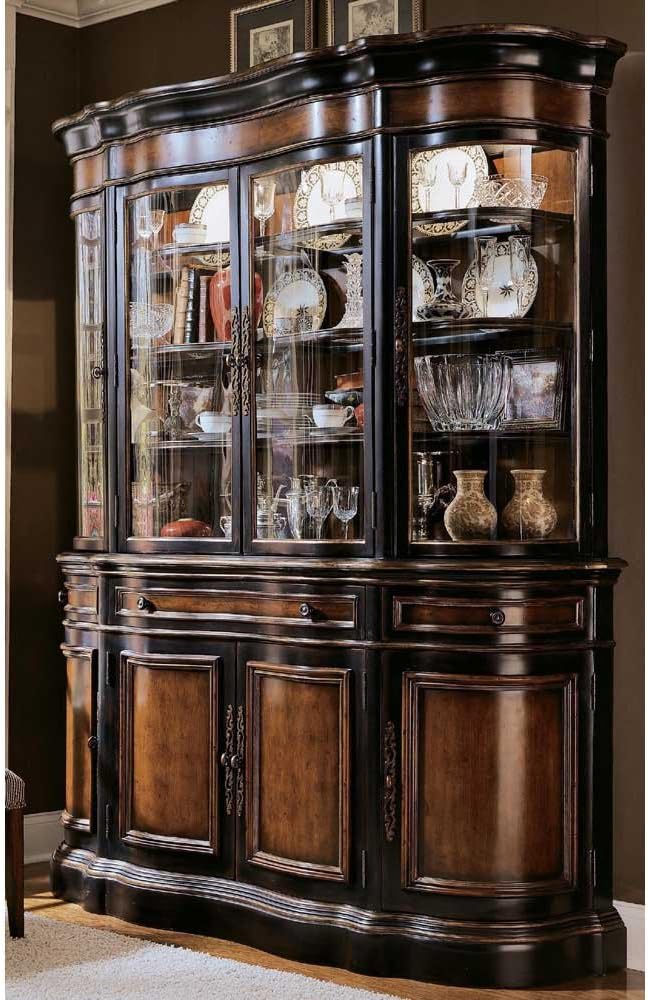 Hooker Furniture Preston Ridge Three Shelf Dining Hutch