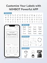 NIIMBOT B1 Label Maker Bluetooth Portable 20-50mm Tape Roll Blue view 8
