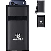 Faraday Bags for Phones & Car Keys – Fireproof, Waterproof & Scratch-Resistant, RFID Blocking Pouch with Detachable Wrist Strap, Blocks Bluetooth/WiFi/GPS Signals