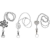 Women's Lanyard Strong Stainless Steel Chain Trendy ID Badge Card Holder Teacher Cruise Keys Keychain Phone