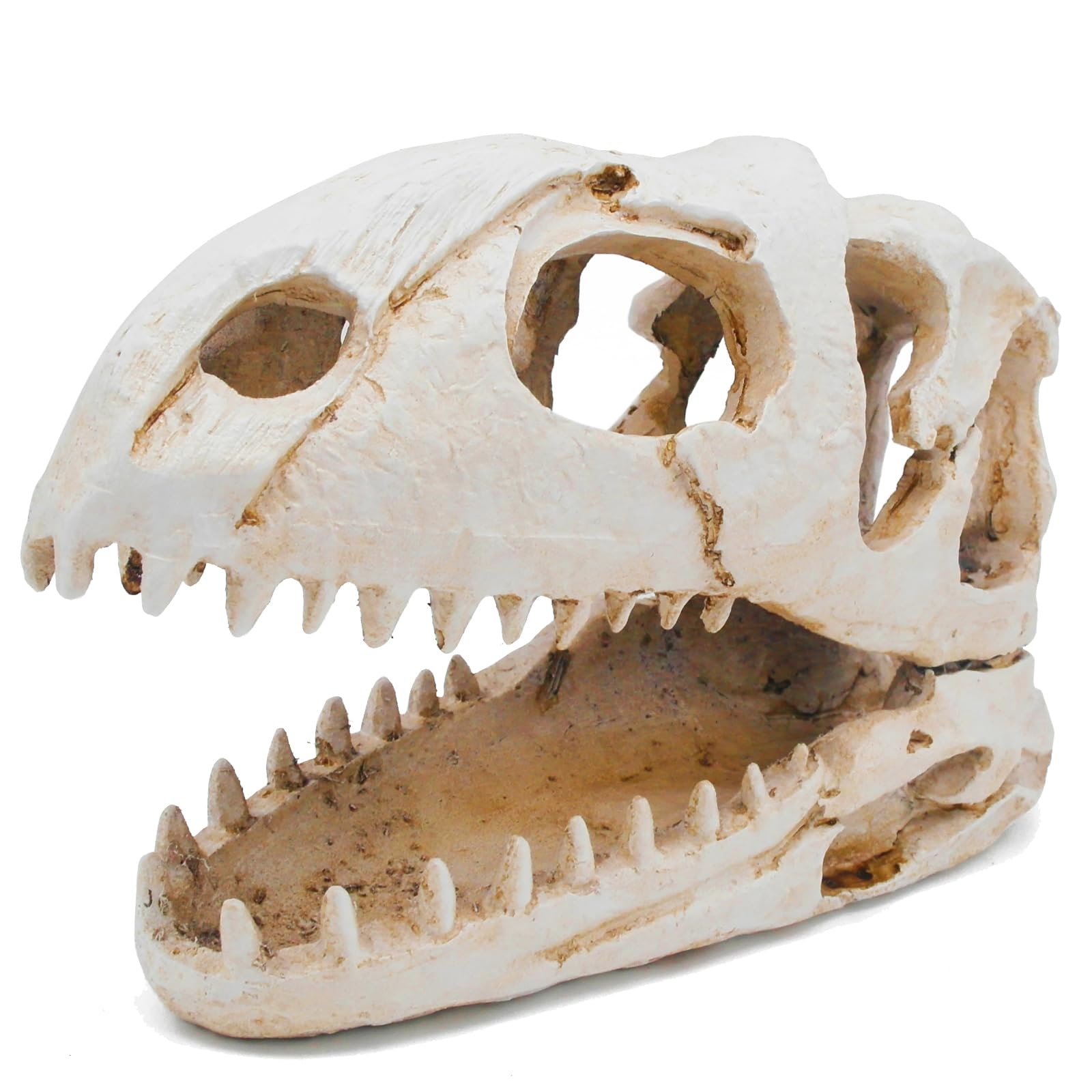 Kocris Casa Vivarium Dinosaur Animal Skull Aquarium Large Décor Cave Decorations Fish Hideout Tank Betta Tarantula Reptile Snake for Terrarium Decor Ornament Bones Halloween