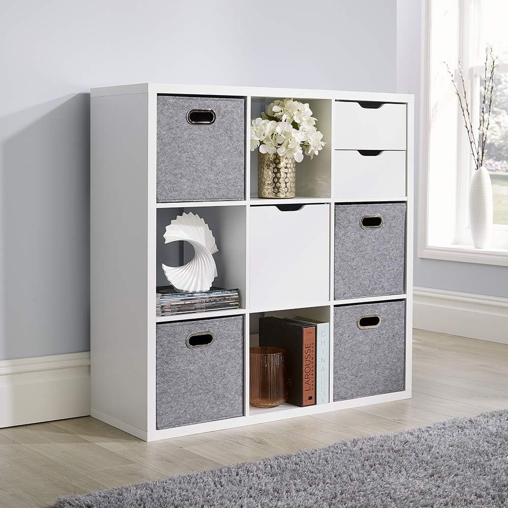 Home Source Deluxe Chunky Storage Cube Bookcase Wooden Display Unit